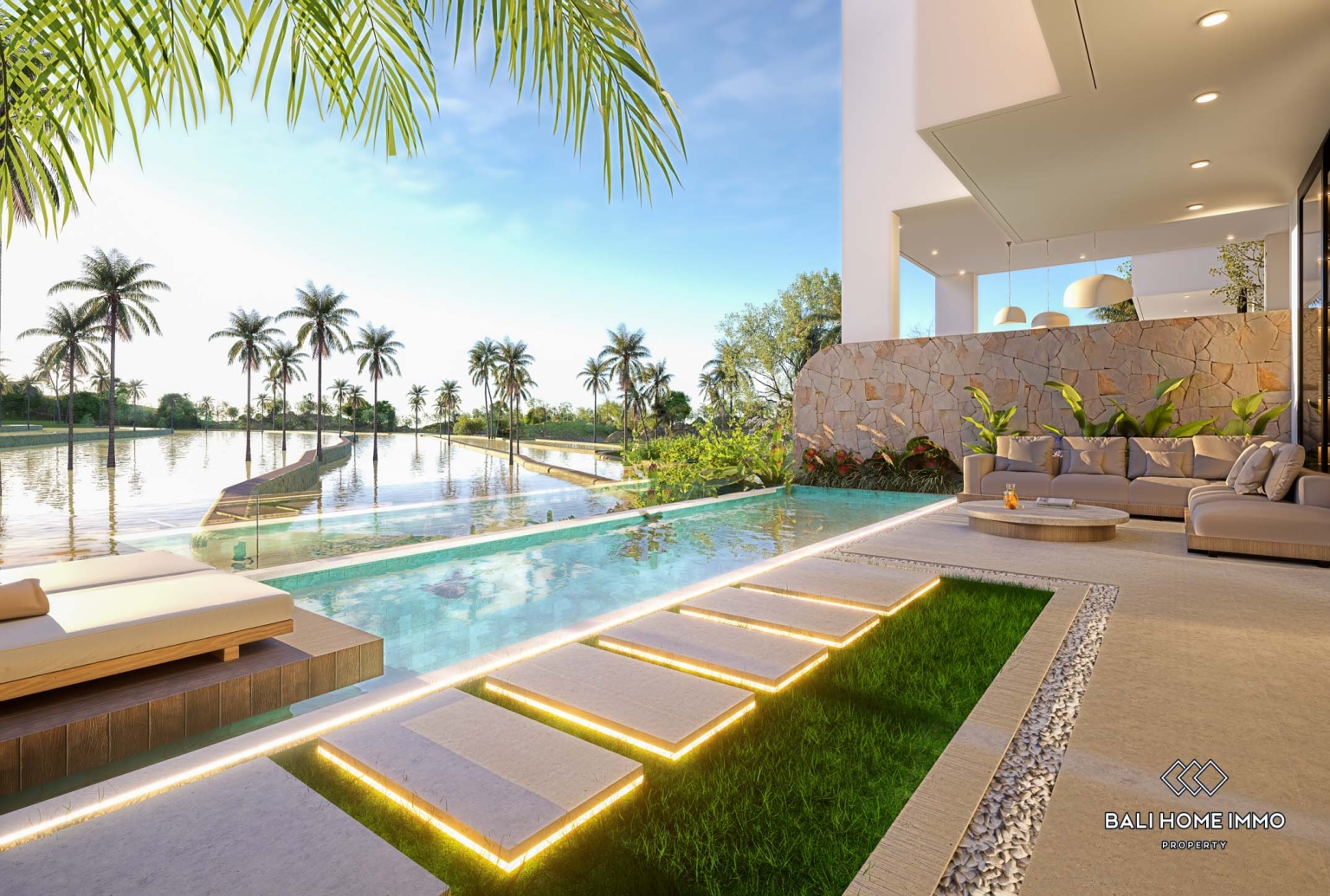 Villa de luxe de 4 chambres sur plan, en bail emphytéotique, à Canggu, Bali. view 27