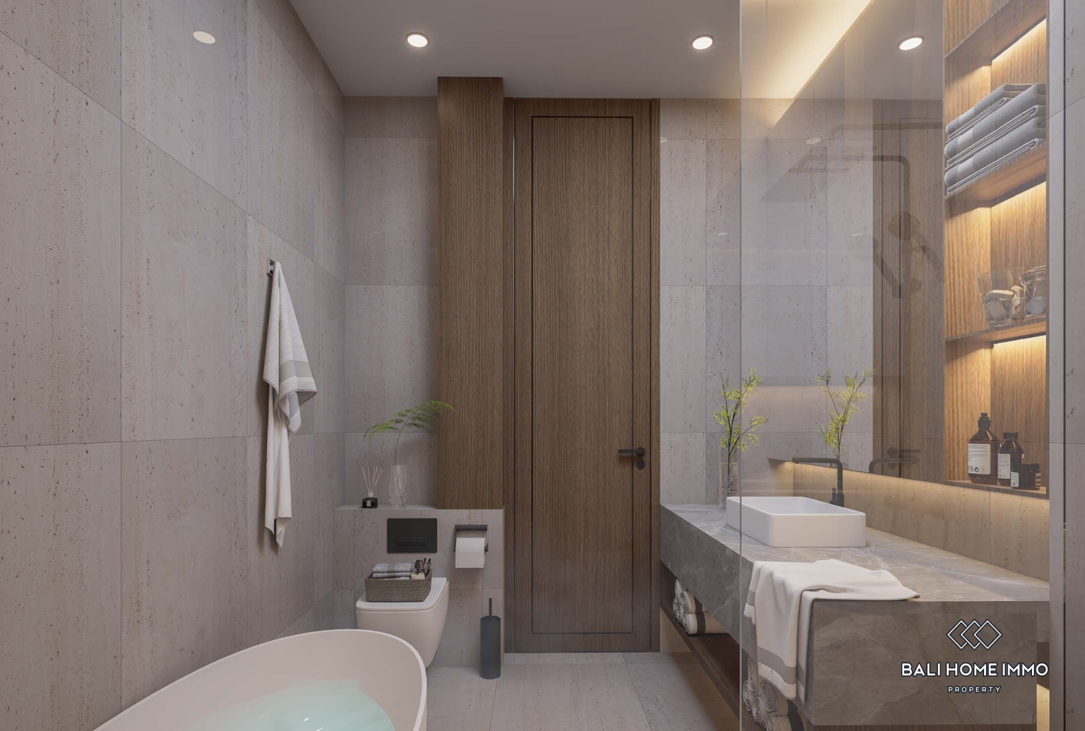 Villa de luxe de 4 chambres sur plan, en bail emphytéotique, à Canggu, Bali. view 25