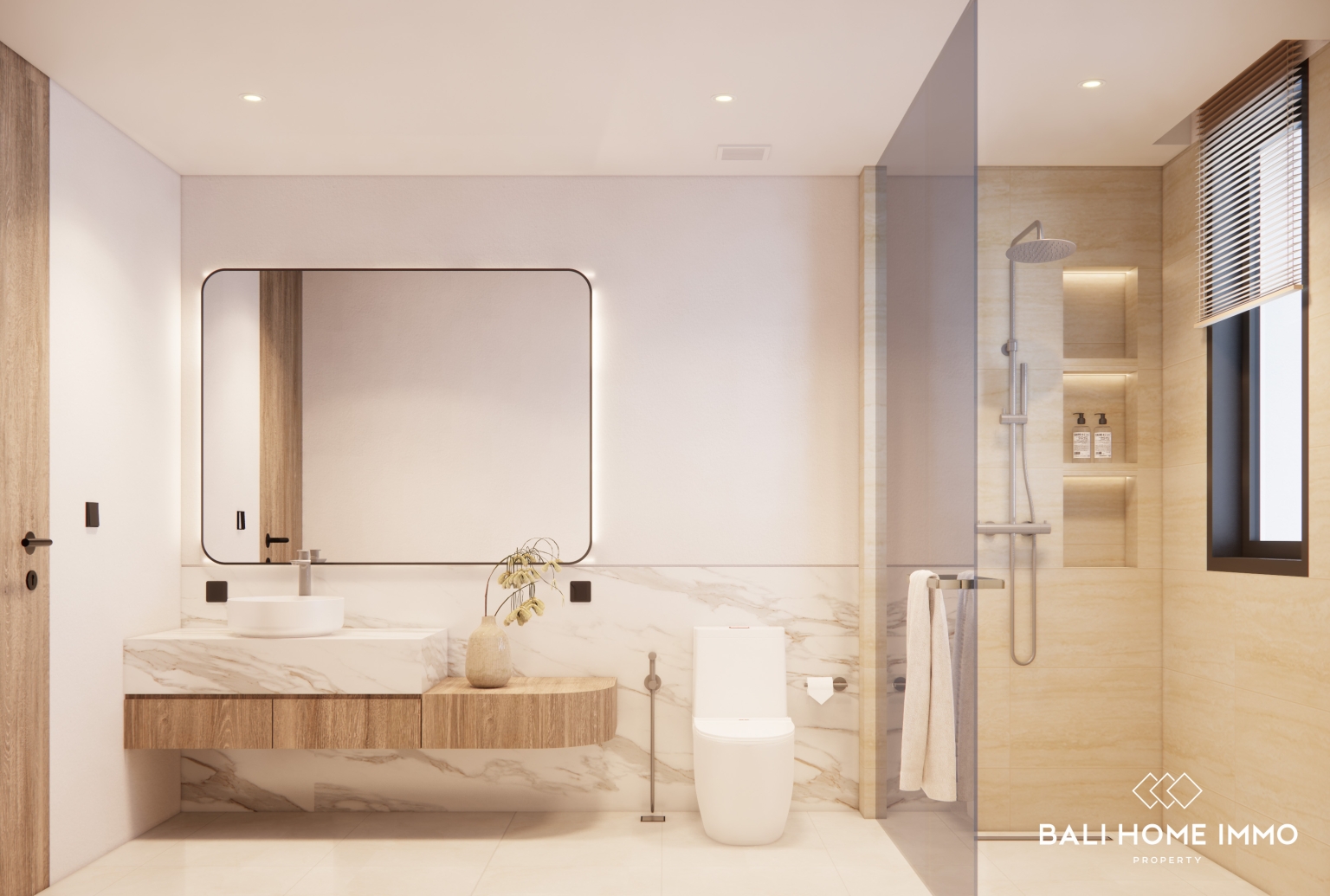 Villa de 5 chambres sur plan avec vue sur l'océan à vendre en bail emphytéotique à Bingin view 21