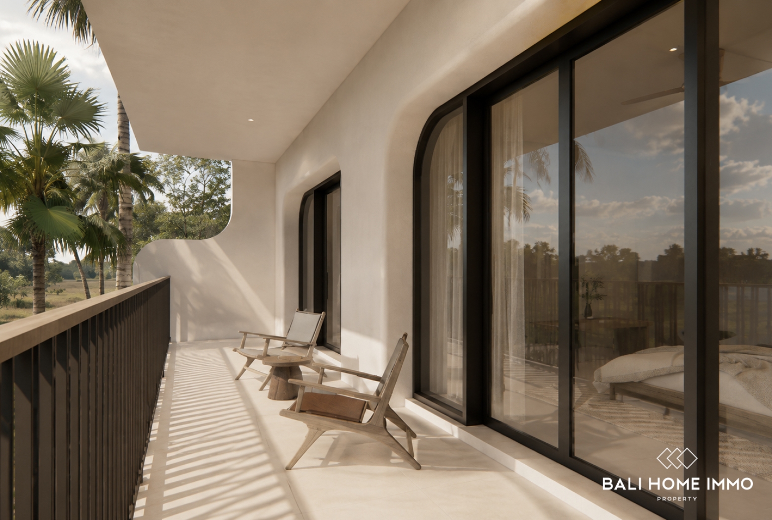 Villa de 5 chambres sur plan avec vue sur l'océan à vendre en bail emphytéotique à Bingin view 26