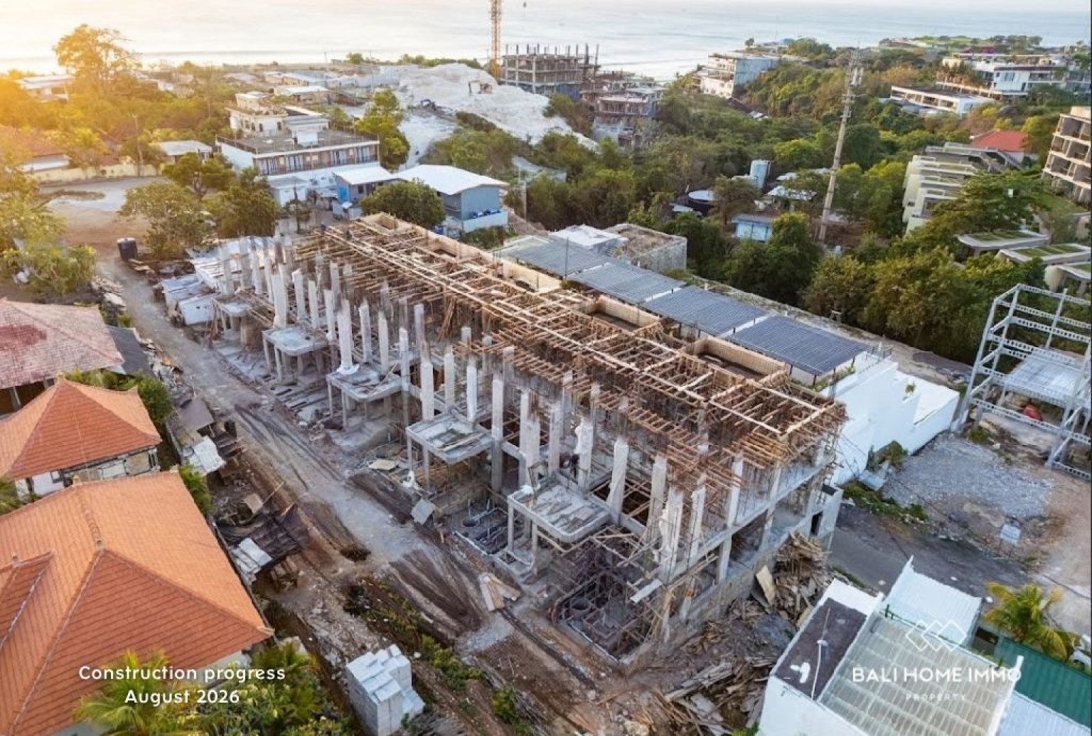 Villa de 5 chambres sur plan avec vue sur l'océan à vendre en bail emphytéotique à Bingin view 33