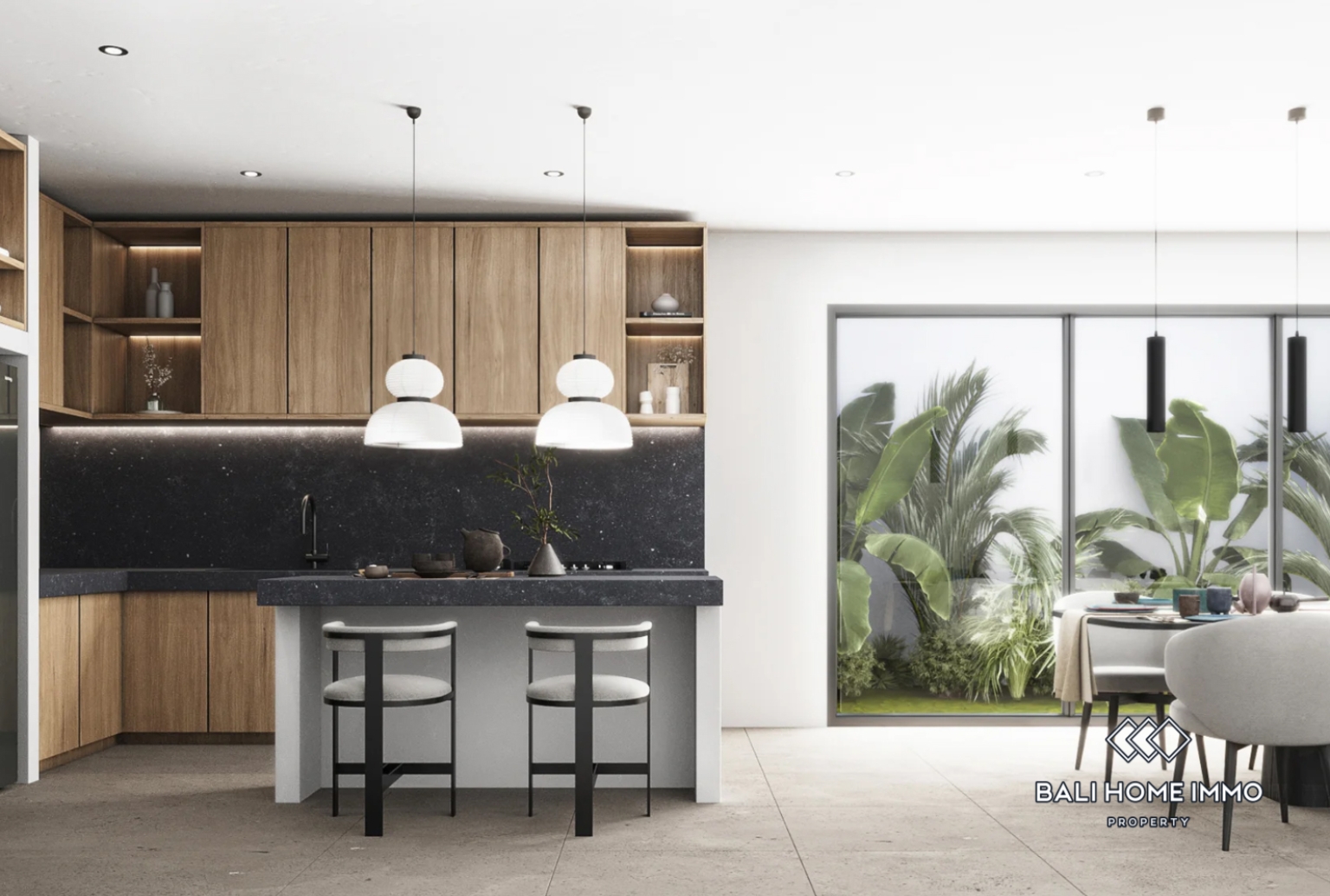 Villas contemporaines de 3 chambres avec vue sur l'océan, sur plan, à vendre à Pecatu view 5