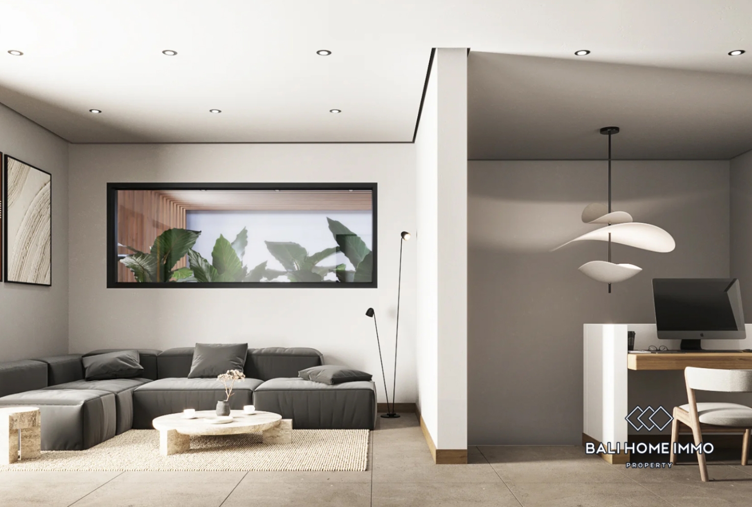 Villas contemporaines de 3 chambres avec vue sur l'océan, sur plan, à vendre à Pecatu view 3