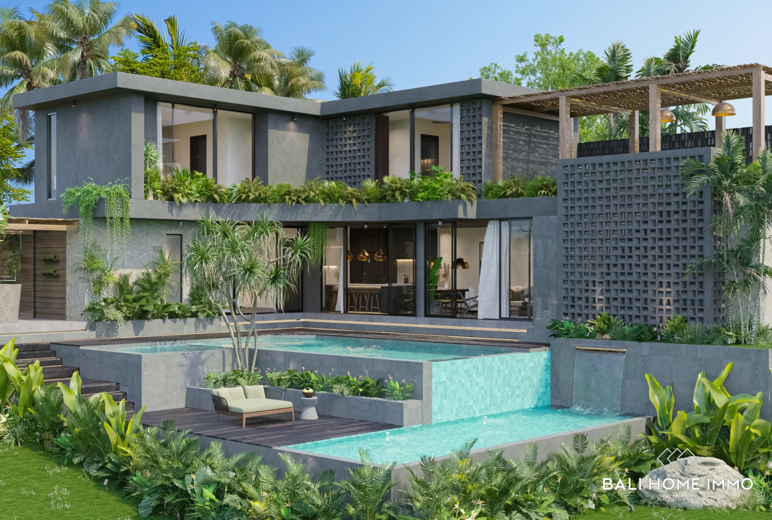 Off-Plan Contemporary 4-Bedroom Villa for Sale Leasehold in Ungasan, Bali Near Karma Kandara view 3