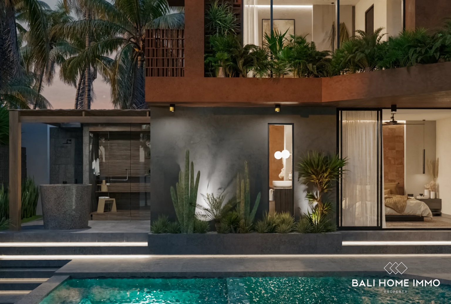 Off-Plan Contemporary 4-Bedroom Villa for Sale Leasehold in Ungasan, Bali Near Karma Kandara view 4