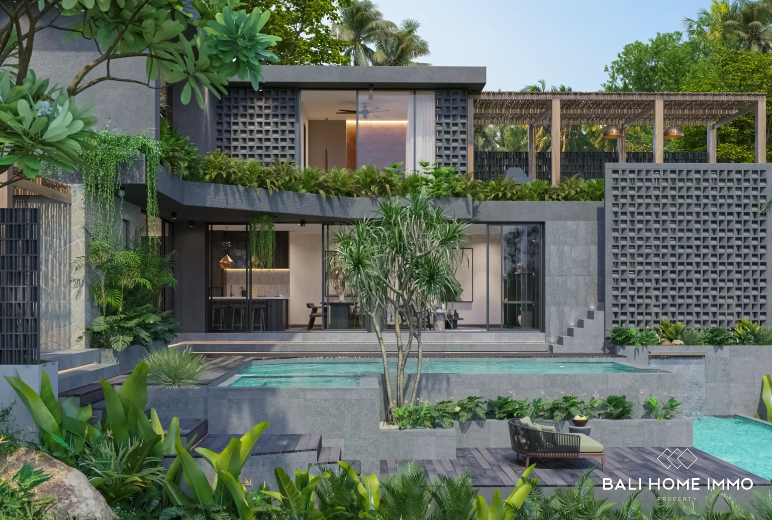 Off-Plan Contemporary 4-Bedroom Villa for Sale Leasehold in Ungasan, Bali Near Karma Kandara view 6