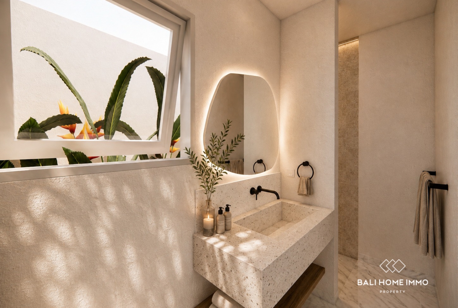 Villa tropicale confortable de 2 chambres à coucher, sur plan, à vendre près de la plage de Melasti view 9