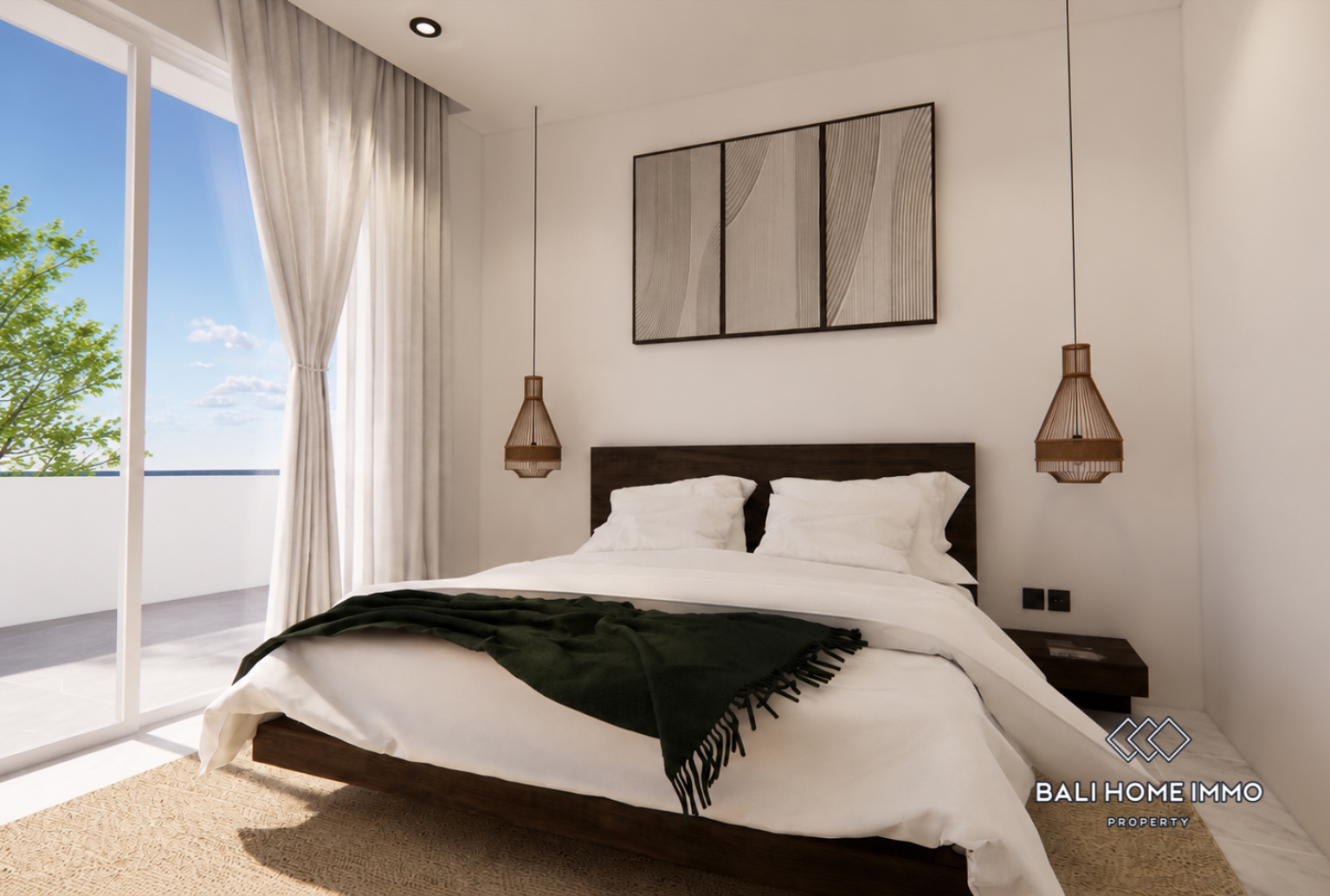 Villa tropicale confortable de 2 chambres à coucher, sur plan, à vendre près de la plage de Melasti view 11