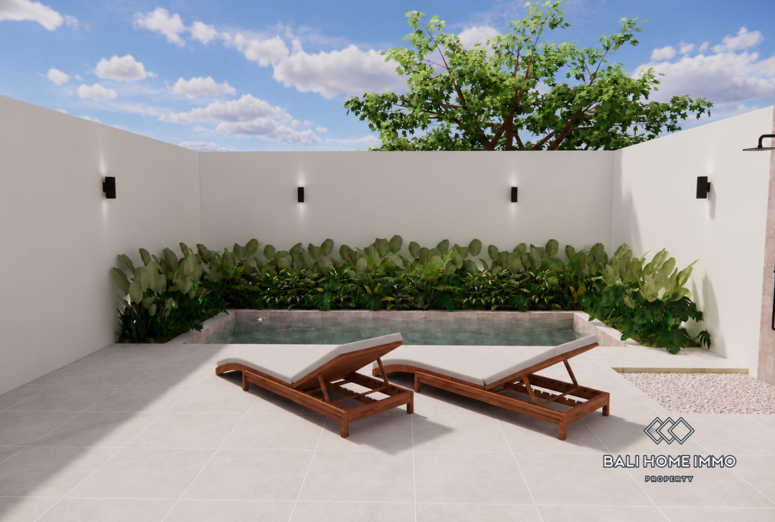 Villa tropicale confortable de 2 chambres à coucher, sur plan, à vendre près de la plage de Melasti view 2
