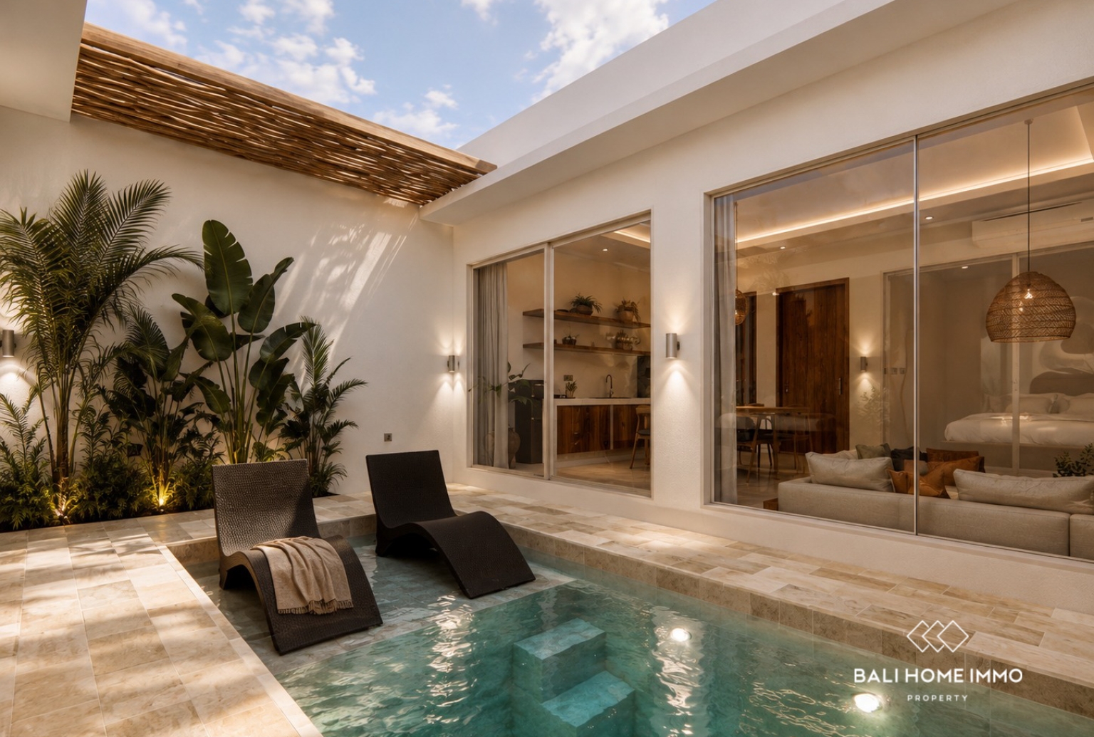 Villa tropicale confortable de 2 chambres à coucher, sur plan, à vendre près de la plage de Melasti view 2