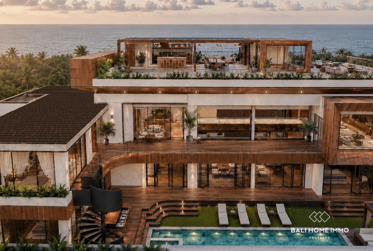 Dijual Vila Mewah 8 Kamar Tidur dengan Pemandangan Laut di Pecatu view 3