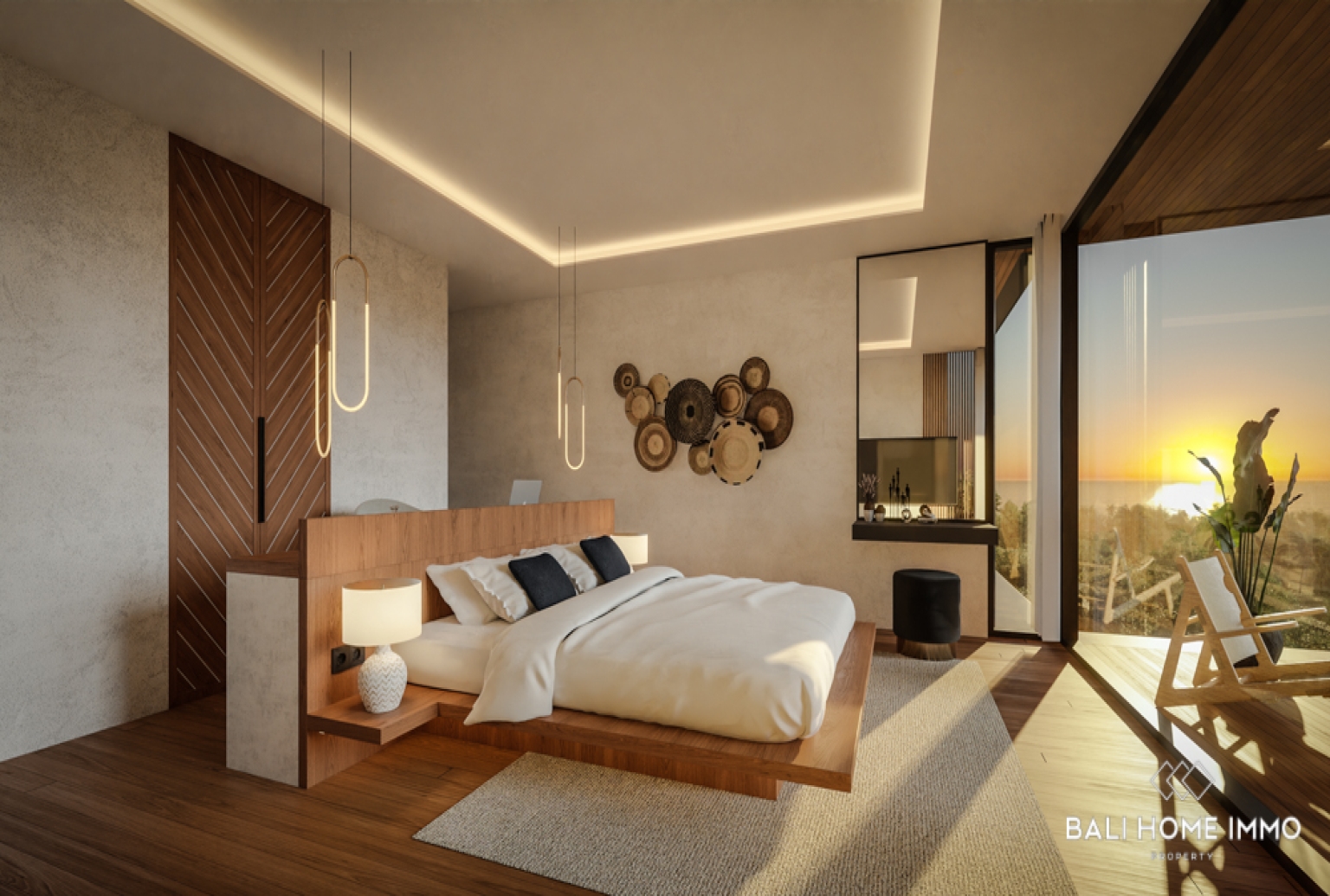 Villa de luxe 3 chambres avec vue sur l'océan, sur plan, à vendre en bail emphytéotique à Bingin view 6