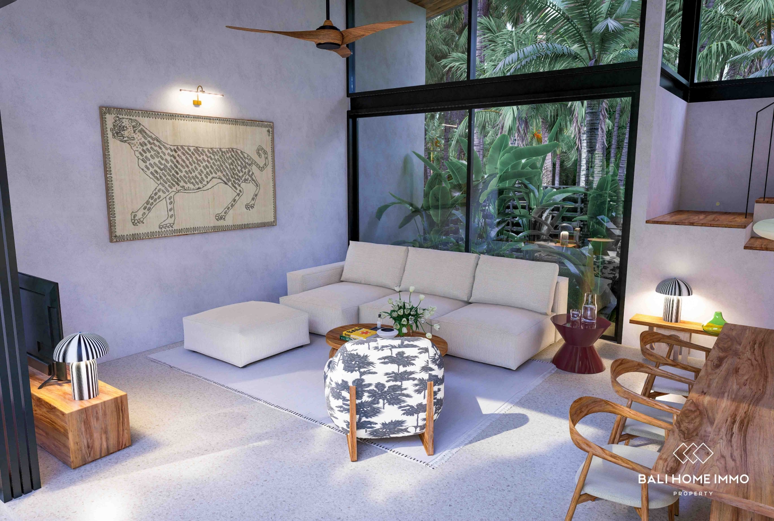 Villa tropicale de luxe de 3 chambres à coucher, sur plan, à vendre à Beraban view 5