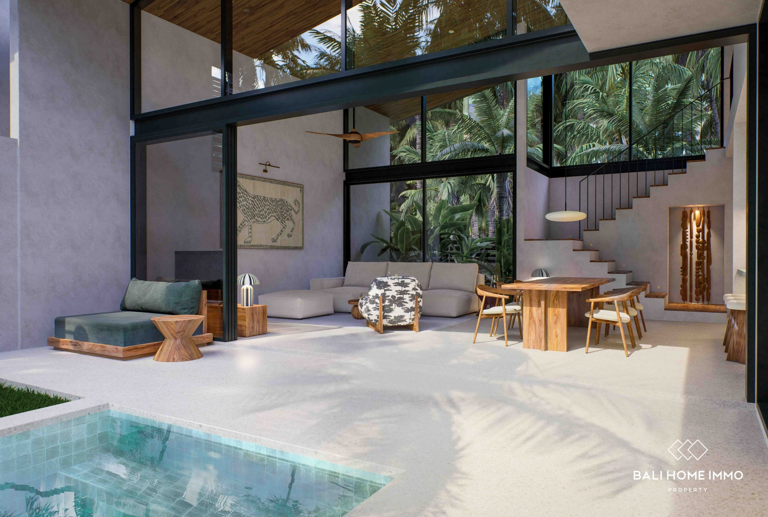 Villa tropicale de luxe de 3 chambres à coucher, sur plan, à vendre à Beraban view 3