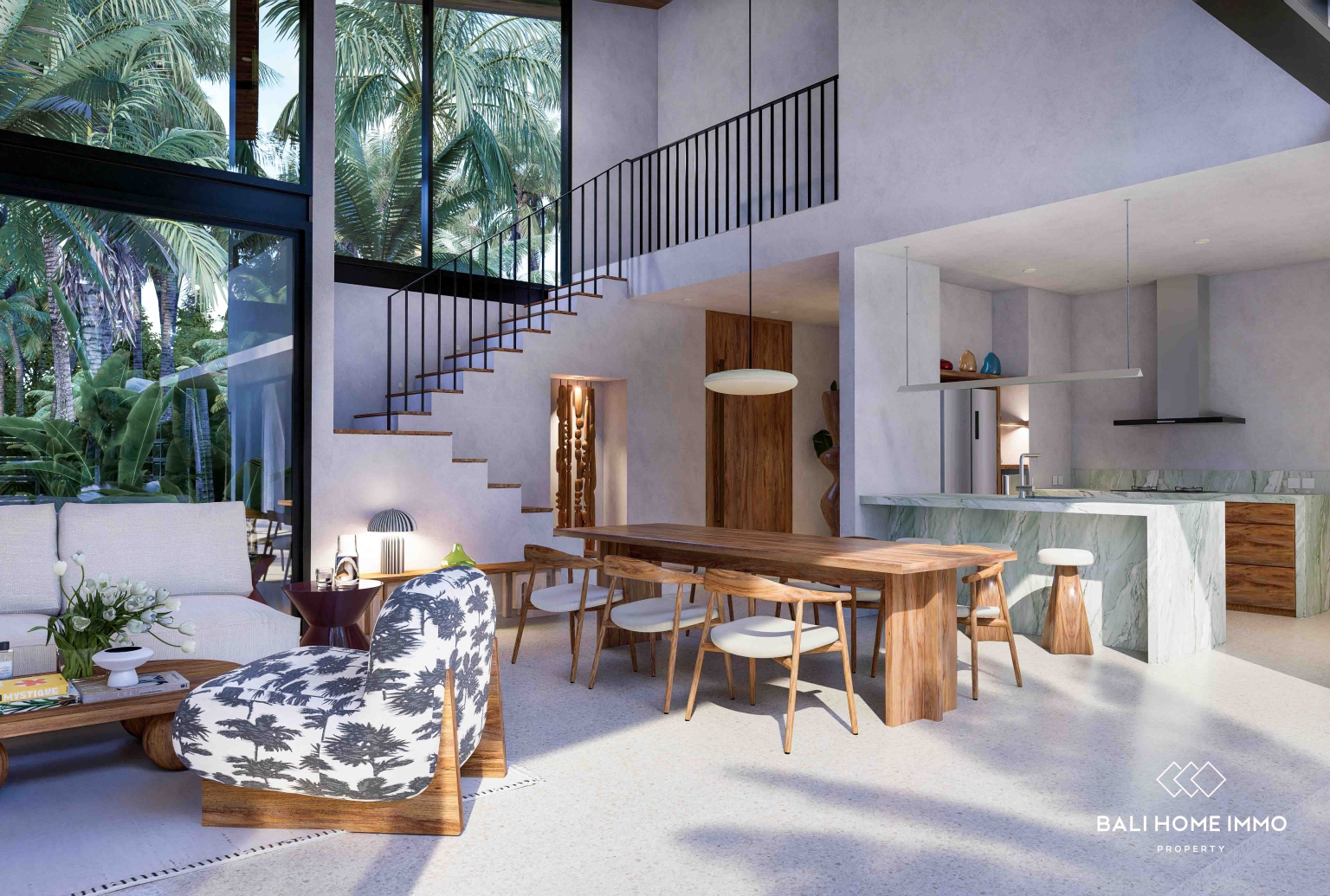 Villa tropicale de luxe de 3 chambres à coucher, sur plan, à vendre à Beraban view 8