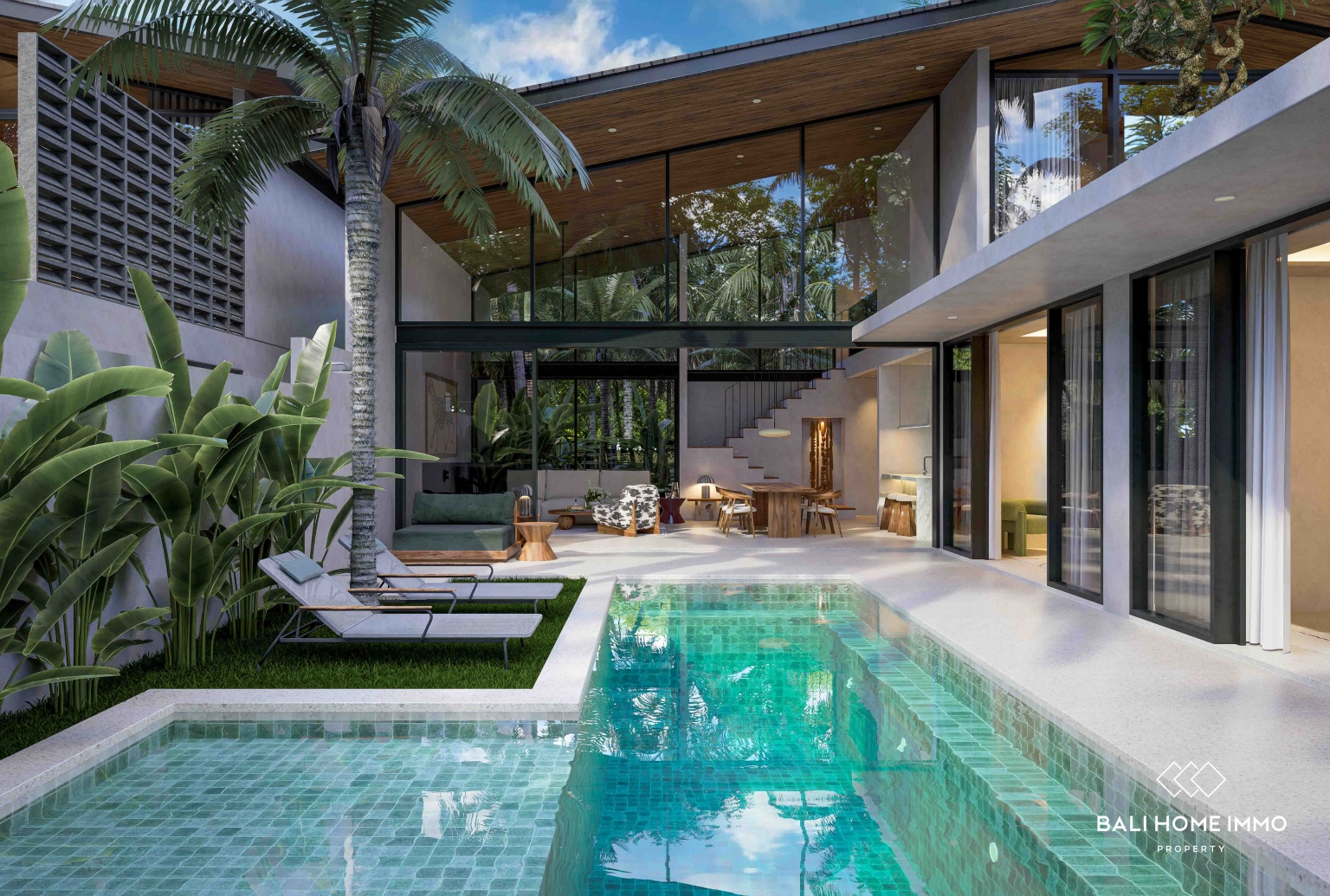 Villa tropicale de luxe de 3 chambres à coucher, sur plan, à vendre à Beraban view 2