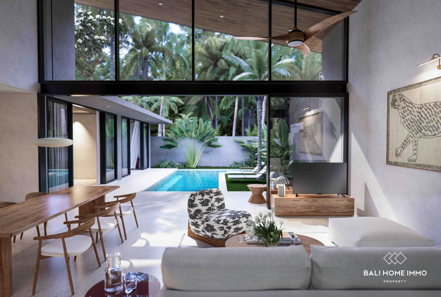 Villa tropicale de luxe de 3 chambres à coucher, sur plan, à vendre à Beraban view 6