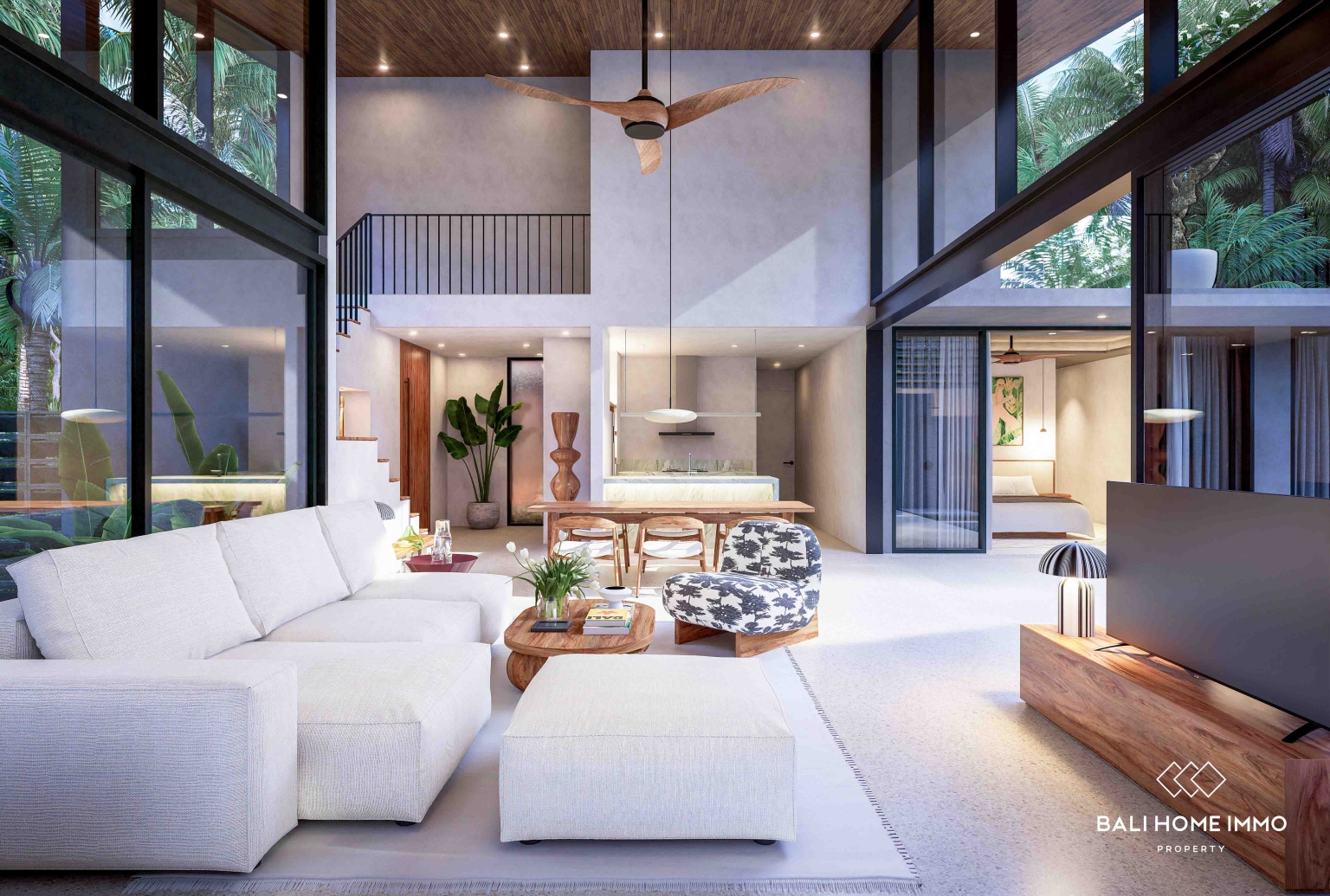 Villa tropicale de luxe de 3 chambres à coucher, sur plan, à vendre à Beraban view 7