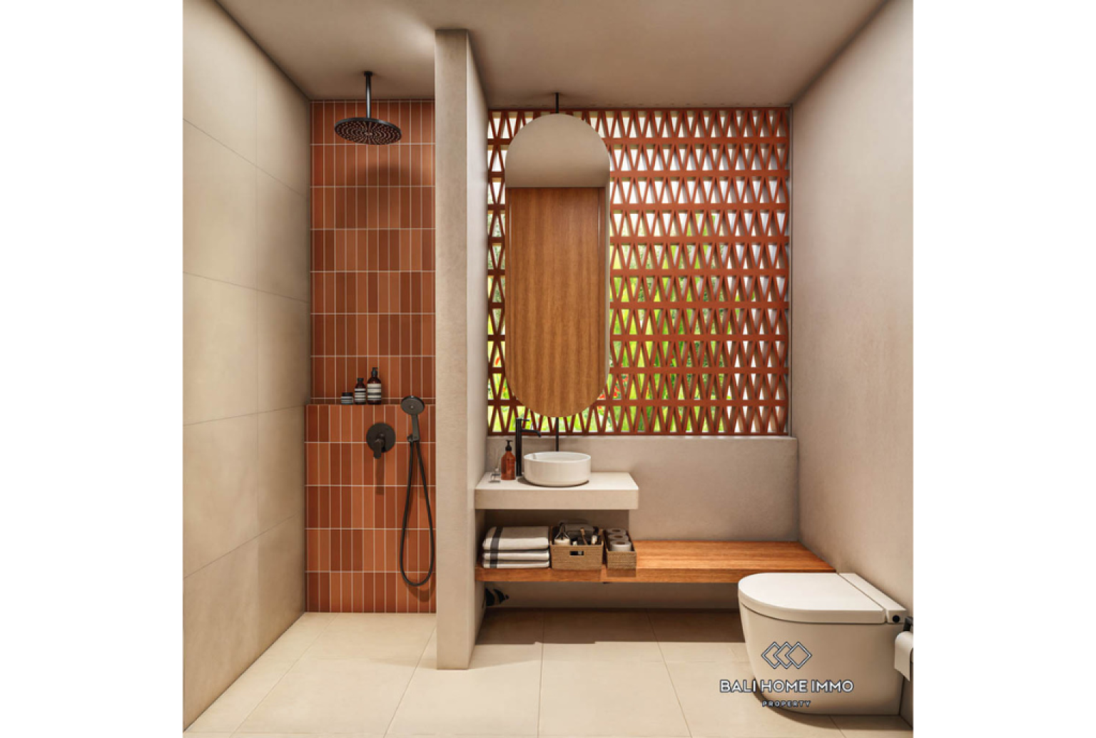 Off-plan Vila Minimalis Japandi 2 Kamar Dijual di Pererenan view 13