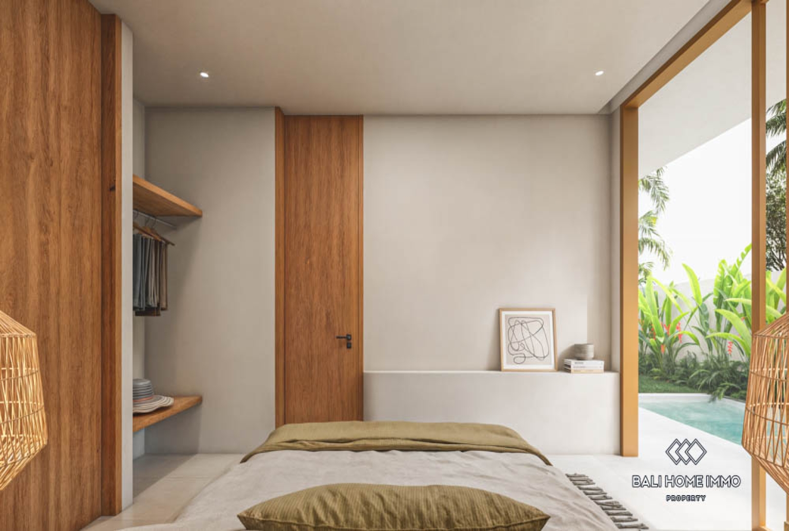 Off-plan Vila Minimalis Japandi 2 Kamar Dijual di Pererenan view 8
