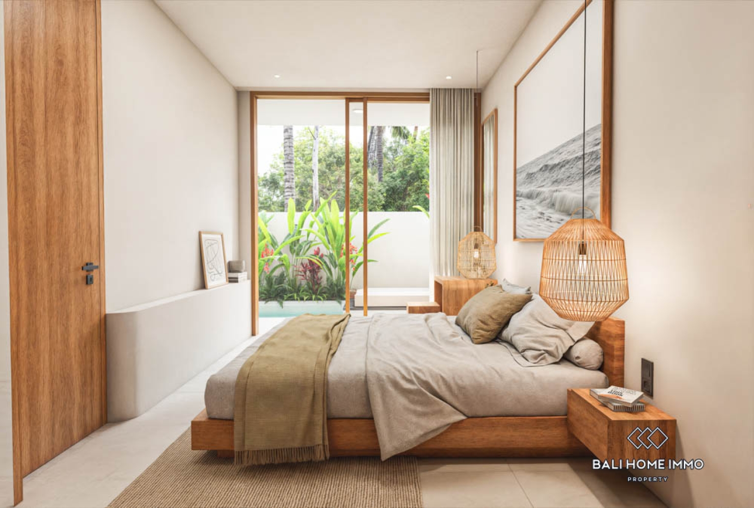 Off-plan Vila Minimalis Japandi 2 Kamar Dijual di Pererenan view 10