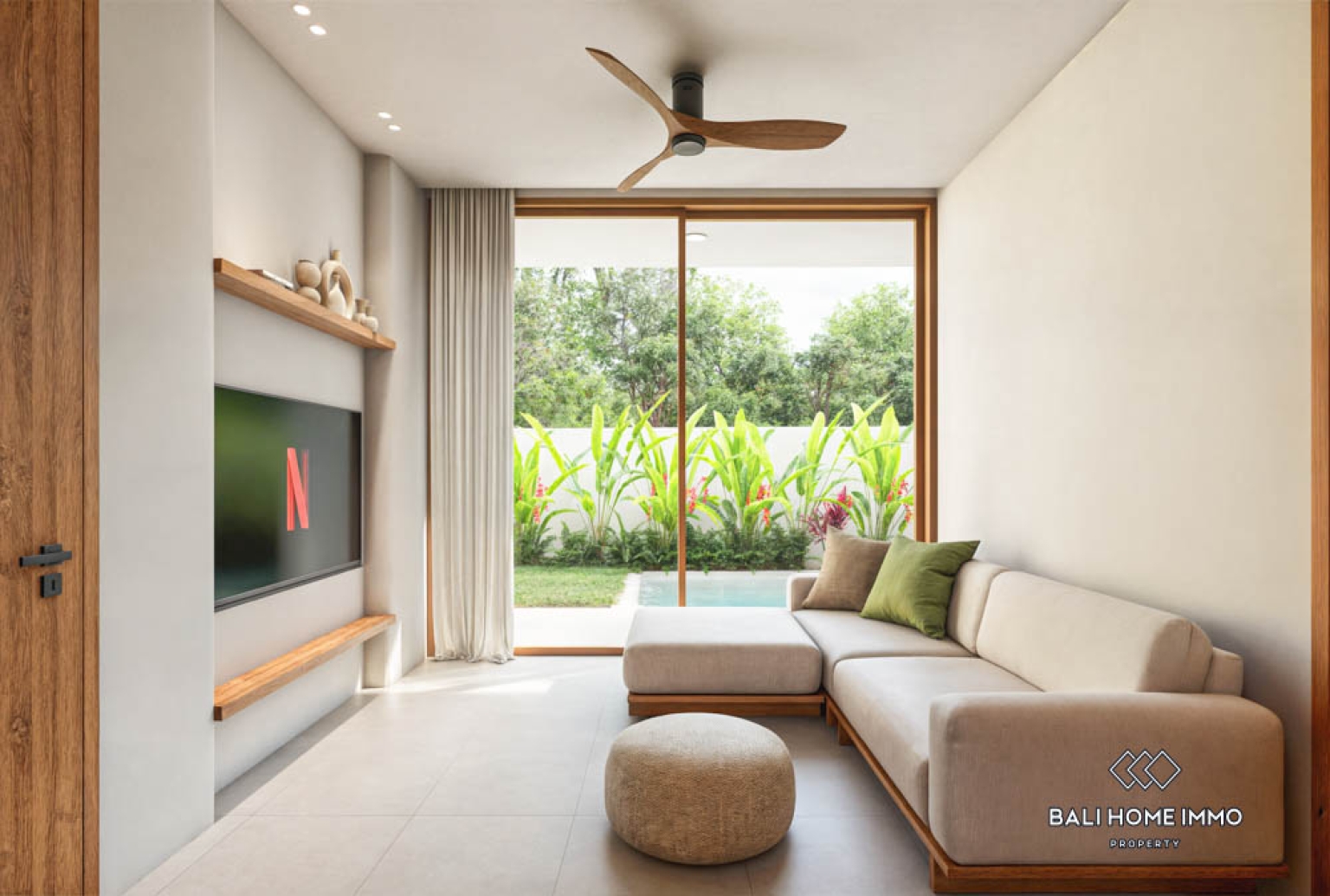 Off-plan Vila Minimalis Japandi 2 Kamar Dijual di Pererenan view 3