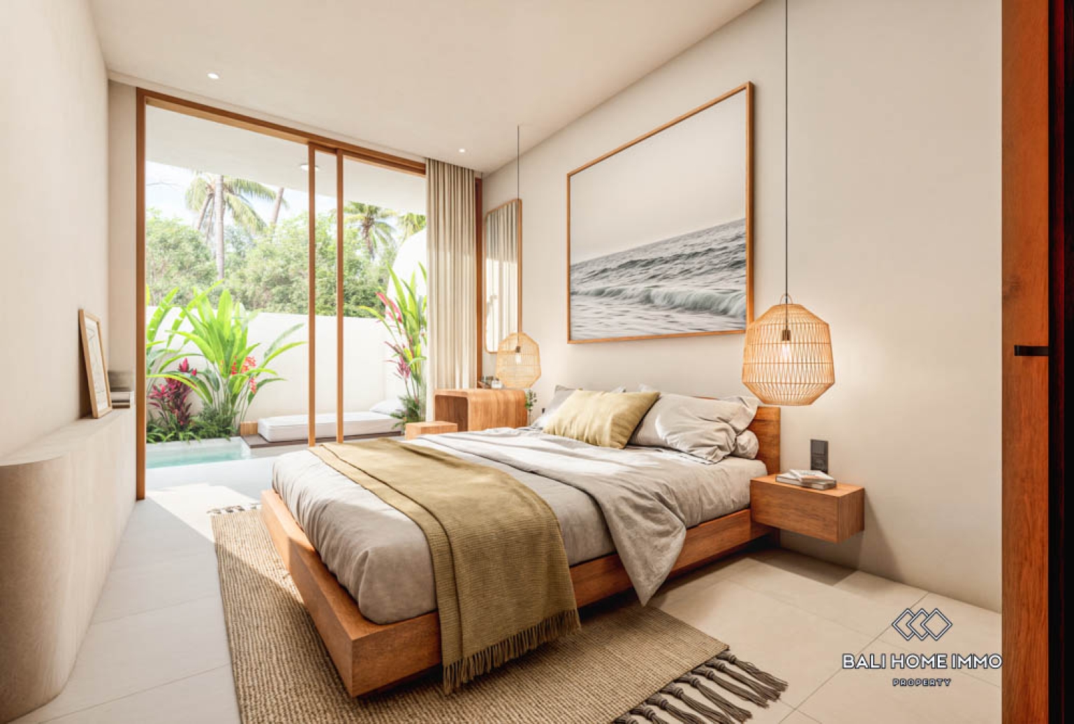 Off-plan Vila Minimalis Japandi 2 Kamar Dijual di Pererenan view 7