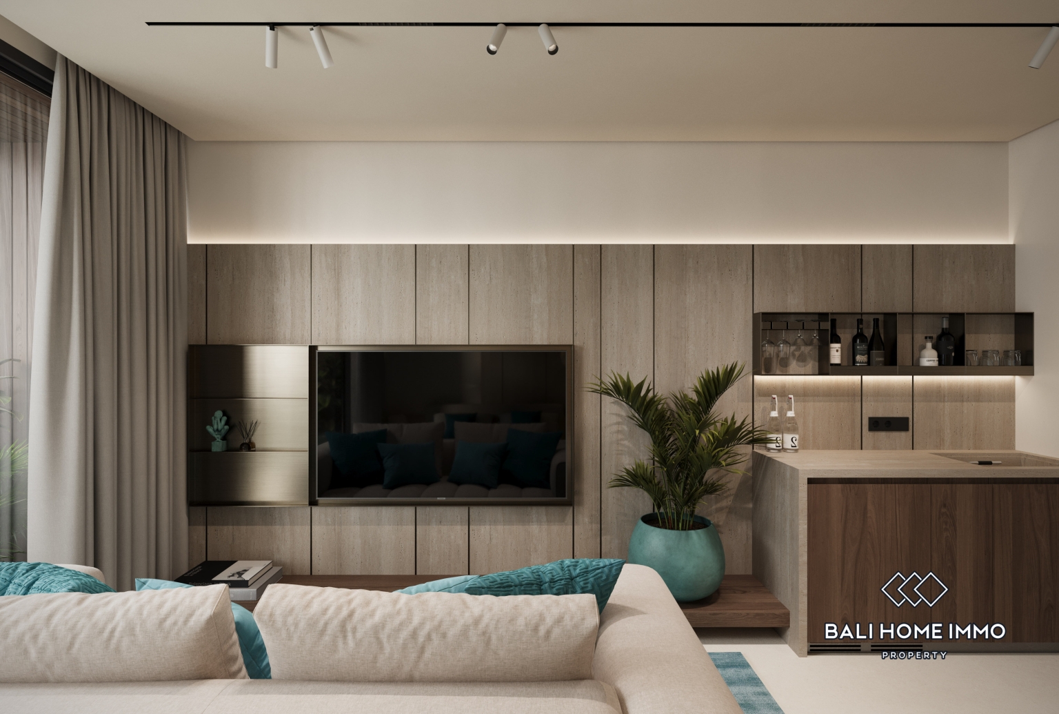 Off Plan Modern 1 Bedroom Ocean View Apartment for Sale Near Pandawa Beach view 3