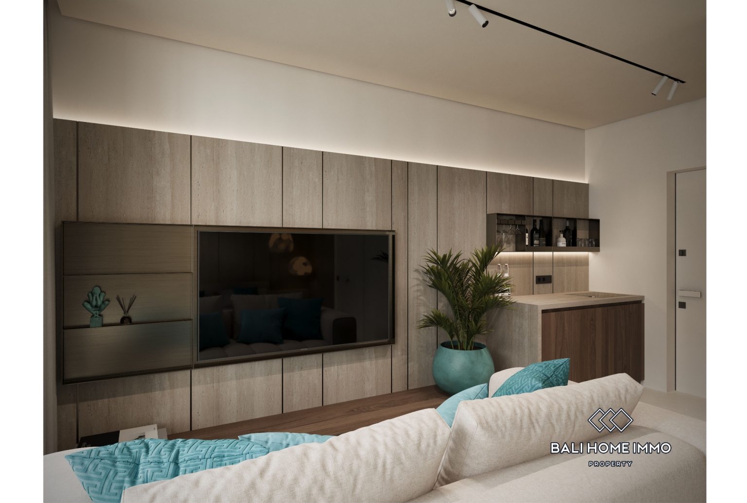 Off Plan Modern 1 Bedroom Ocean View Apartment for Sale Near Pandawa Beach view 2