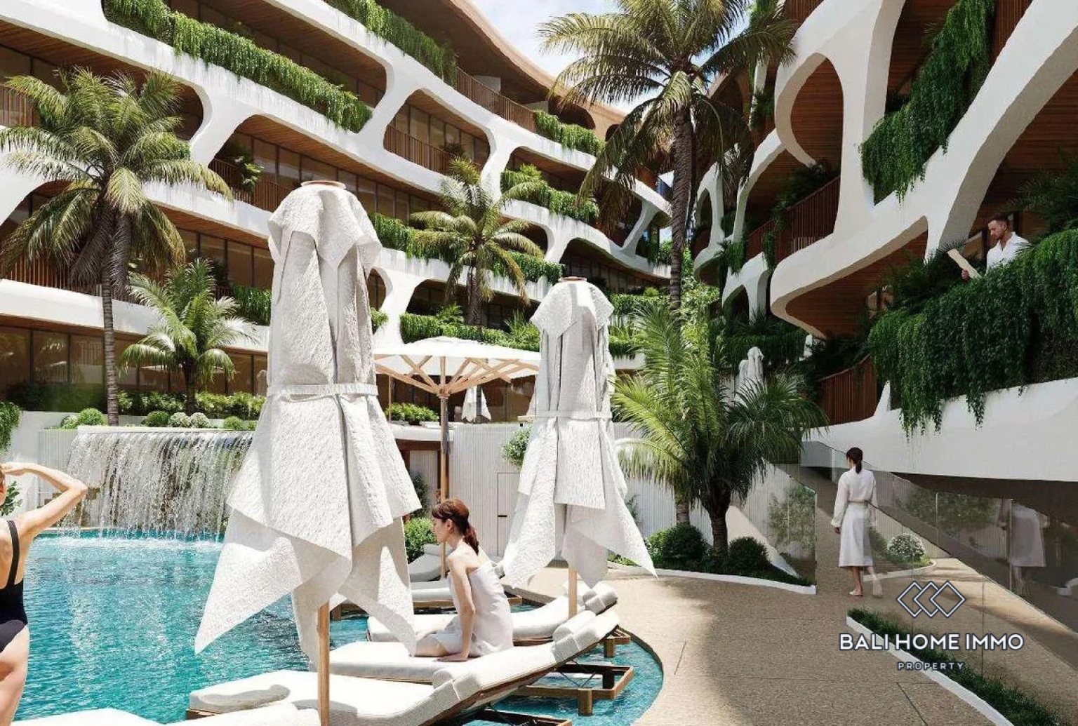 Off Plan Modern 1 Bedroom Ocean View Apartment for Sale Near Pandawa Beach view 13