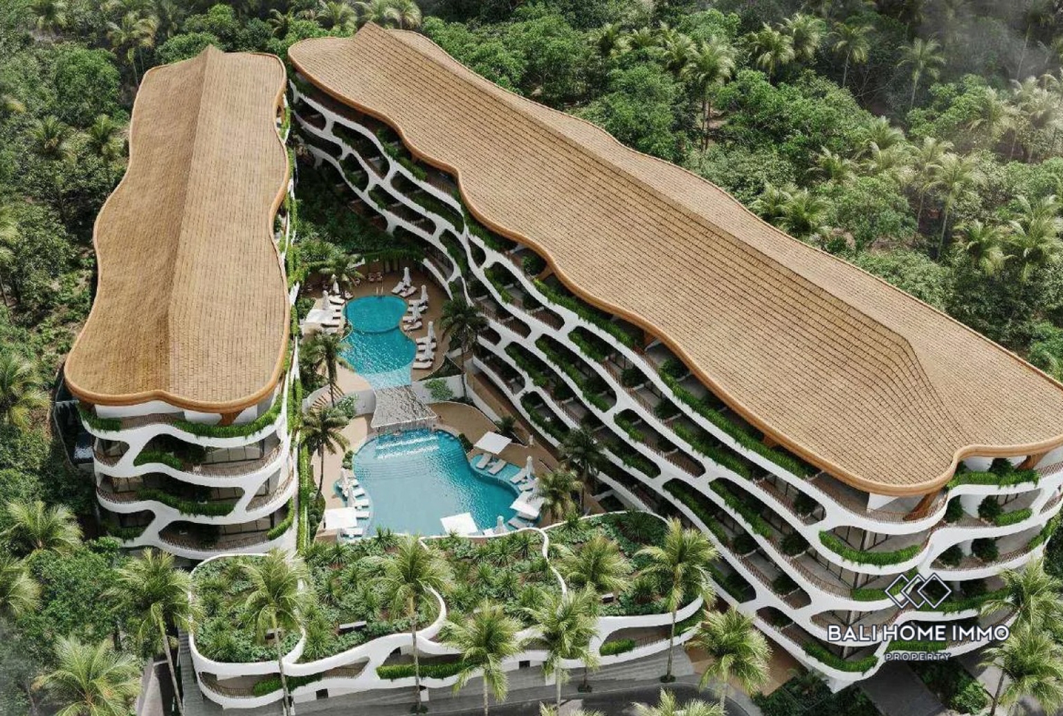 Off Plan Modern 1 Bedroom Ocean View Apartment for Sale Near Pandawa Beach view 12