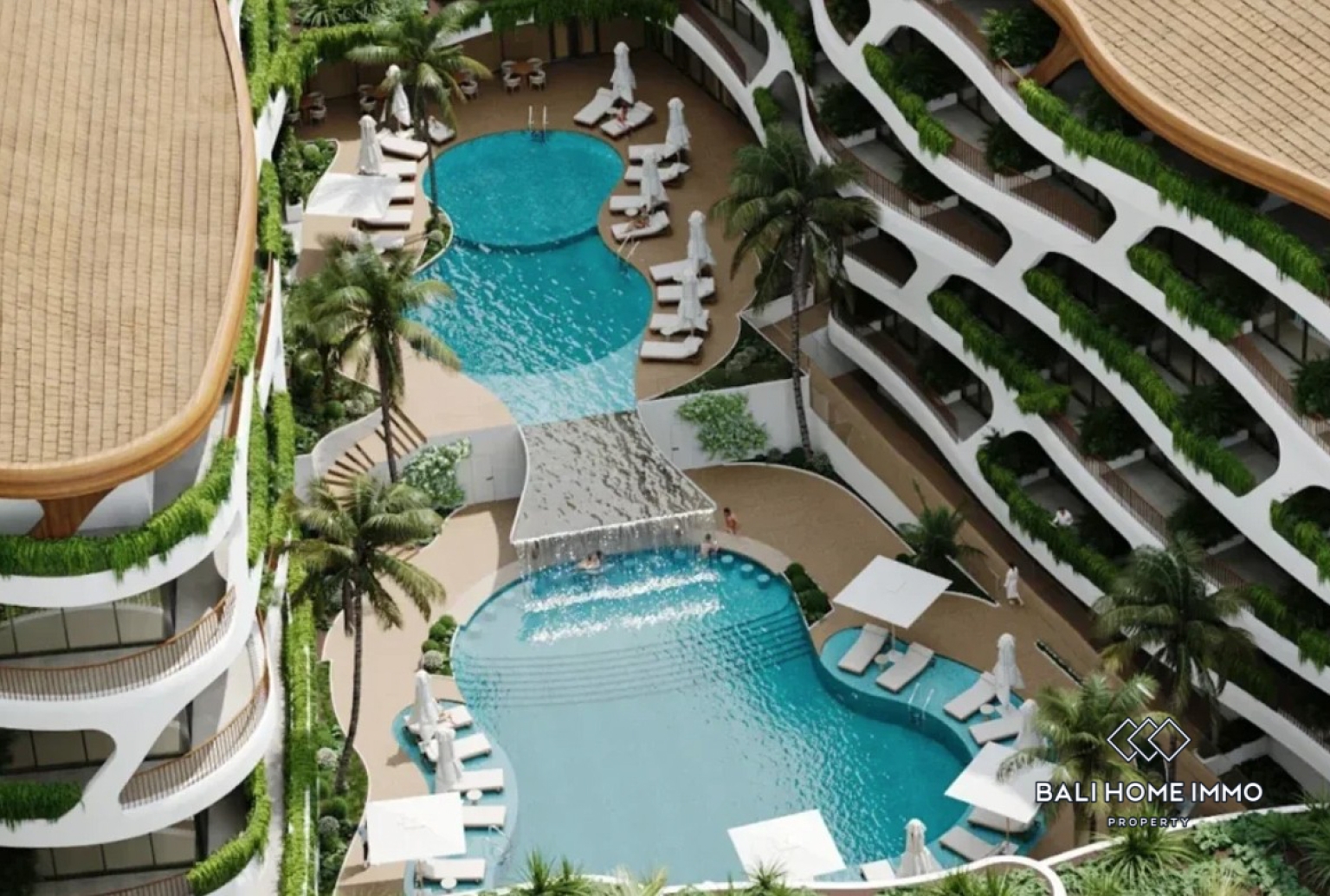 Off Plan Modern 1 Bedroom Ocean View Apartment for Sale Near Pandawa Beach view 11