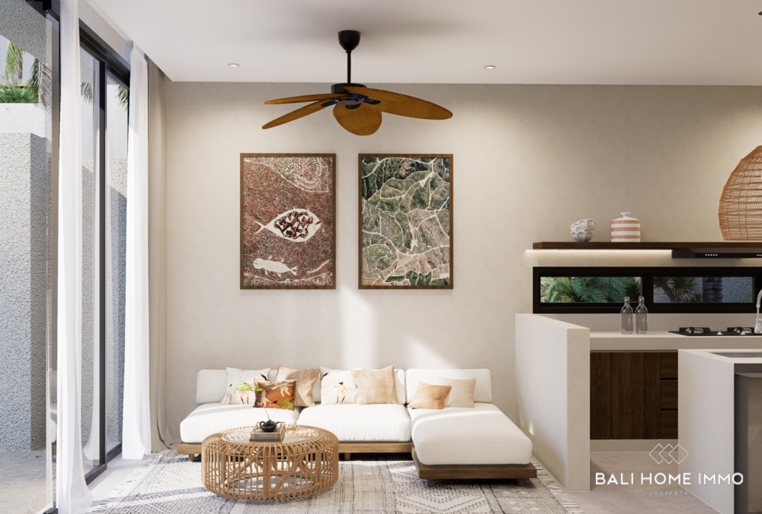 OFF PLAN MODERN 2 BEDROOM VILLA FOR SALE LEASEHOLD NEAR THOMAS BEACH view 2