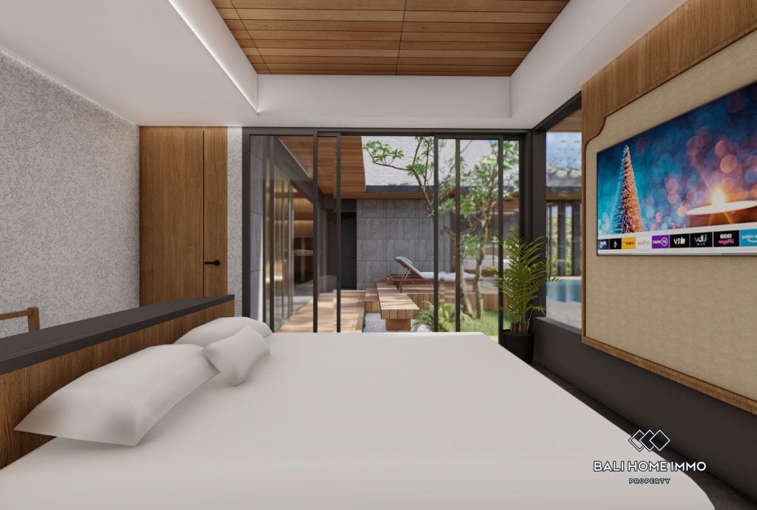 Sur plan Villa moderne de 4 chambres avec vue sur les rizières, à vendre à Ubud view 5