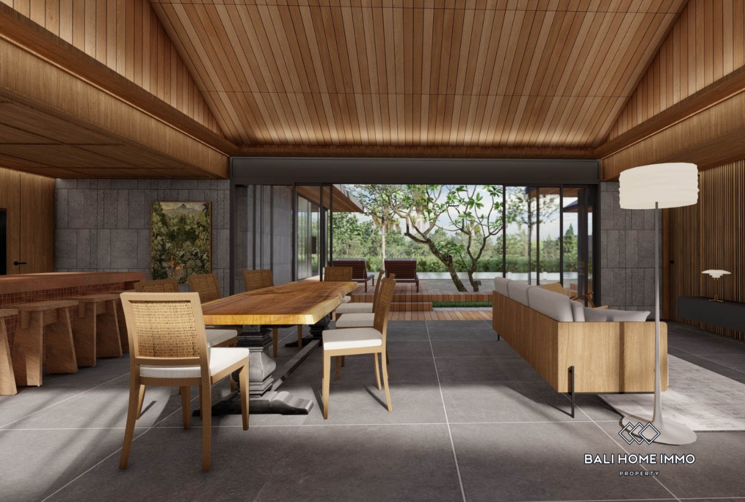 Sur plan Villa moderne de 4 chambres avec vue sur les rizières, à vendre à Ubud view 4