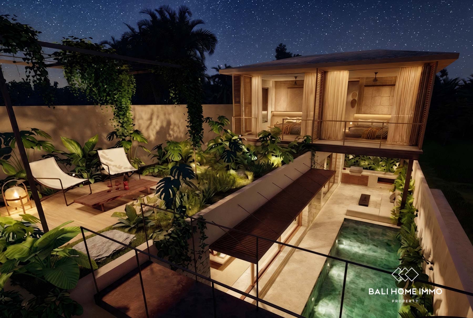Villa moderne de 2 chambres à coucher, sur plan, à vendre à Seseh, Bali view 22