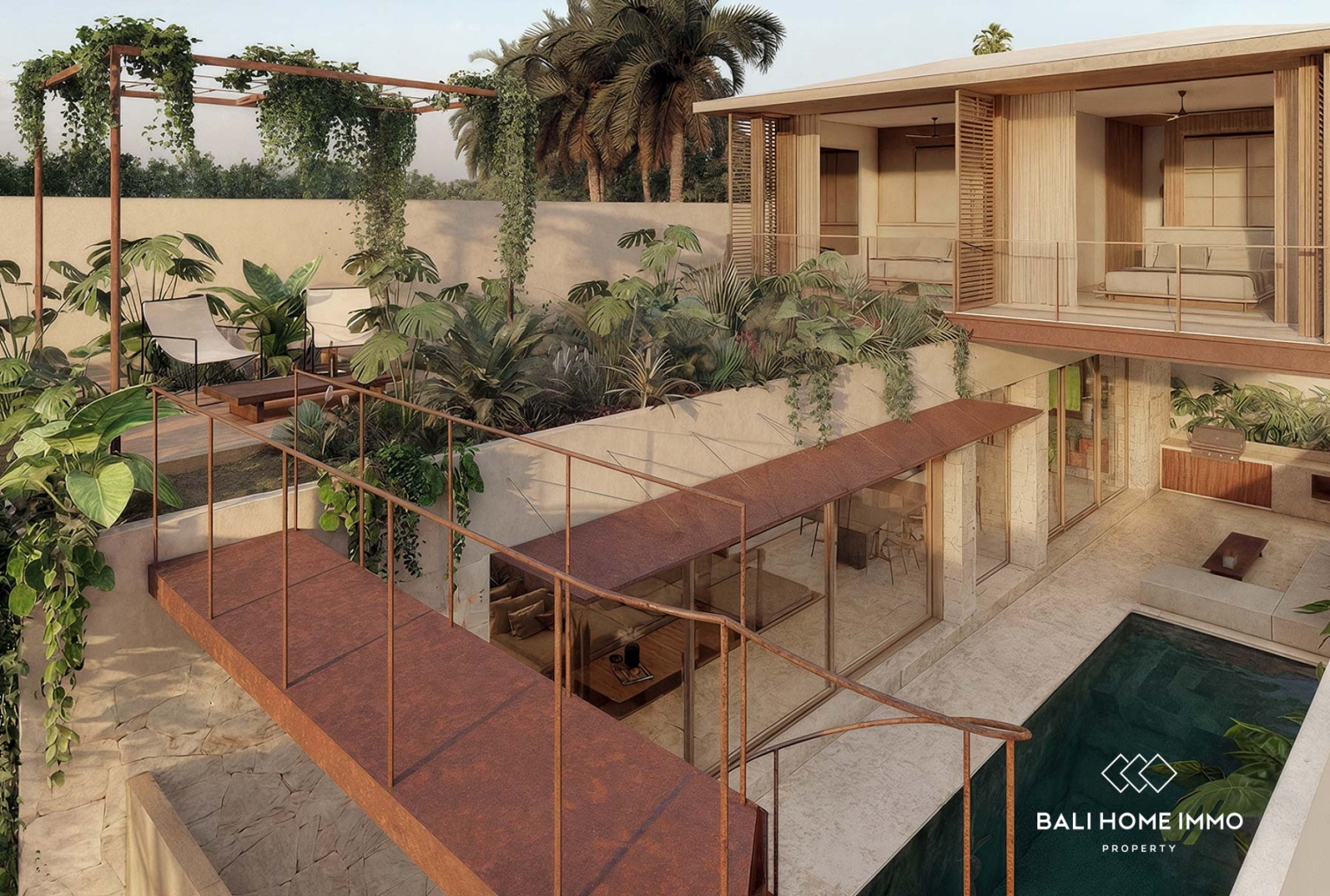 Villa moderne de 2 chambres à coucher, sur plan, à vendre à Seseh, Bali view 19