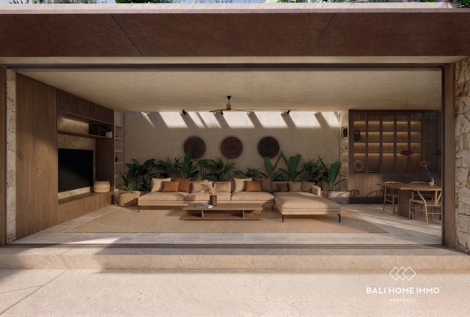 Villa moderne de 2 chambres à coucher, sur plan, à vendre à Seseh, Bali view 3