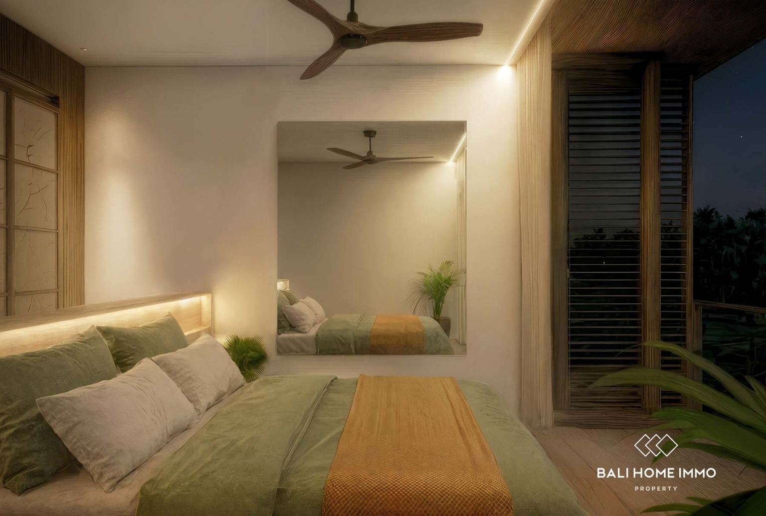 Villa moderne de 2 chambres à coucher, sur plan, à vendre à Seseh, Bali view 8