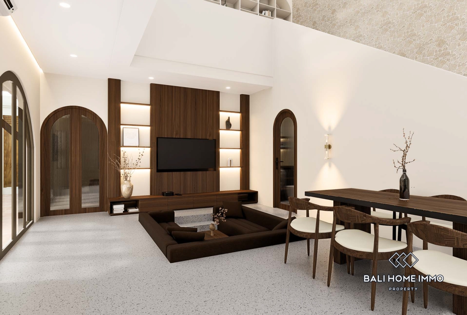Off Plan Modern Mediterranean 3 Bedroom Ocean View Villas for Sale Near Pecatu view 5