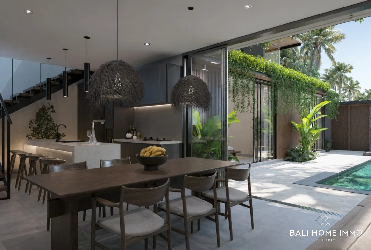 Off-Plan Modern Tropical 3-Bedroom Villa for Sale Leasehold in Ungasan view 5