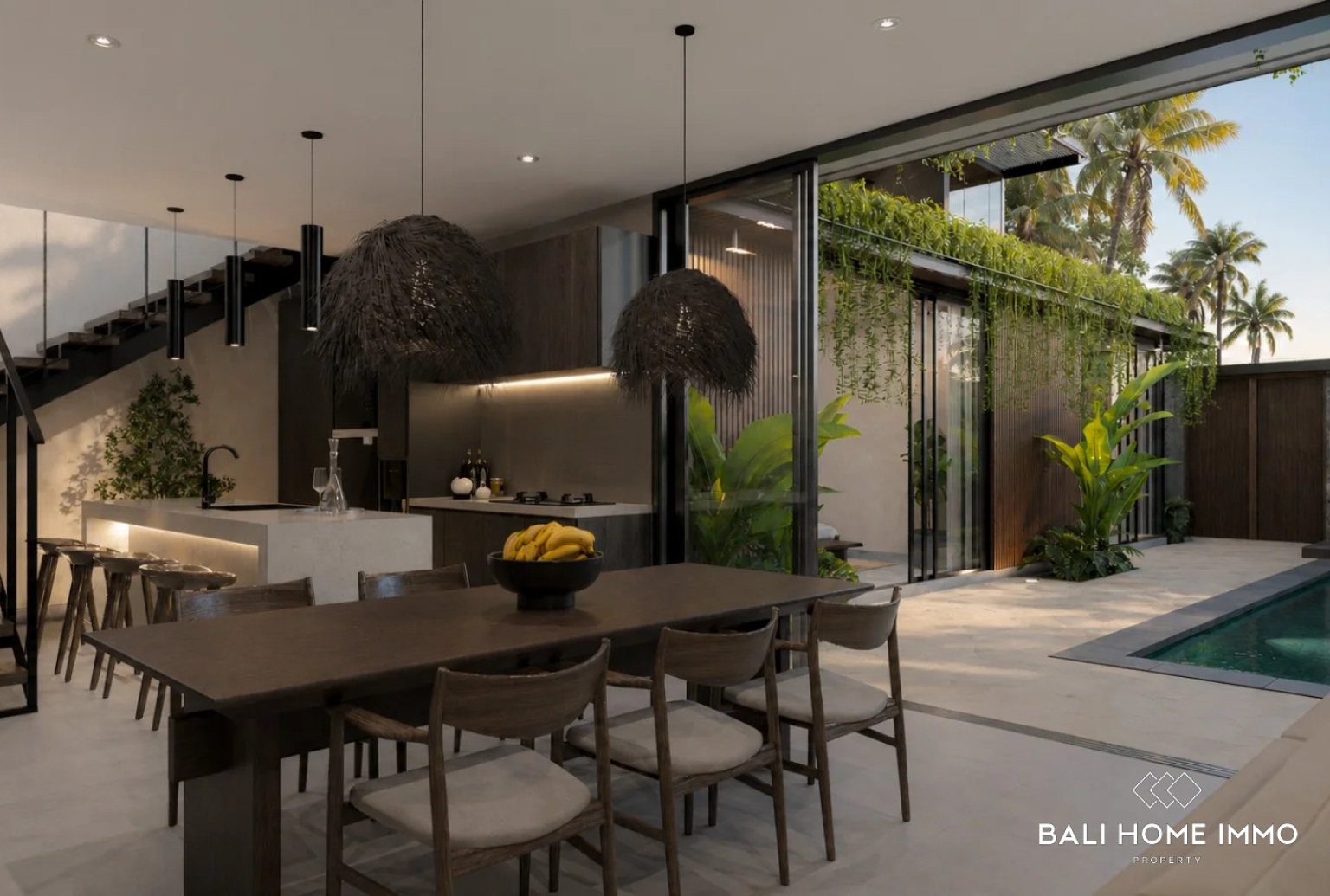 Off-Plan Modern Tropical 3-Bedroom Villa for Sale Leasehold in Ungasan view 6