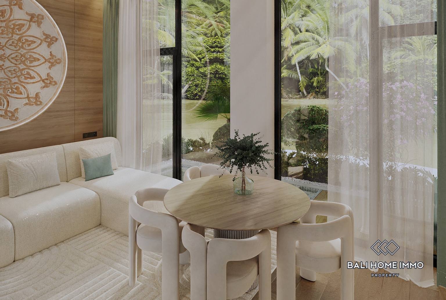Off Plan Ocean View 2 Bedroom Villa for Sale Leasehold in Pandawa view 4