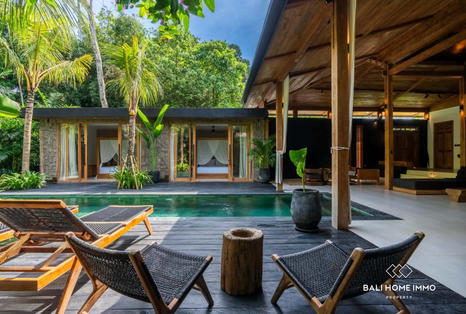 VILLA PAISIBLE DE 3 CHAMBRES À VENDRE EN BAIL À CANGGU, BALI view 2