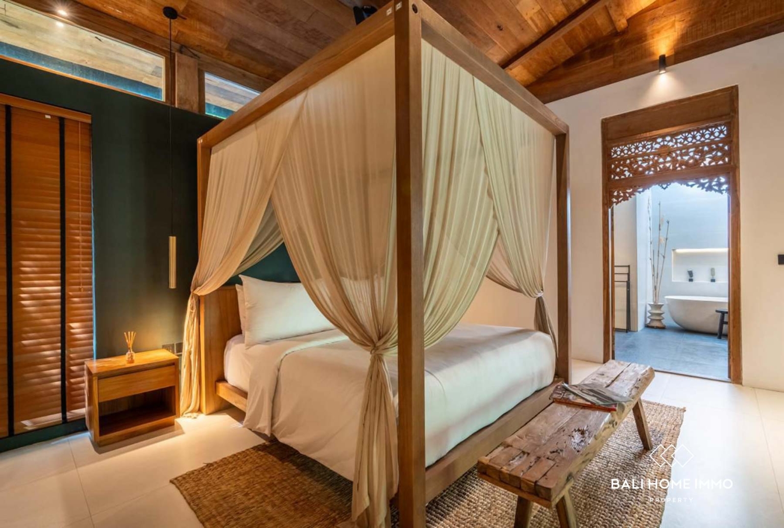 VILLA PAISIBLE DE 3 CHAMBRES À VENDRE EN BAIL À CANGGU, BALI view 10