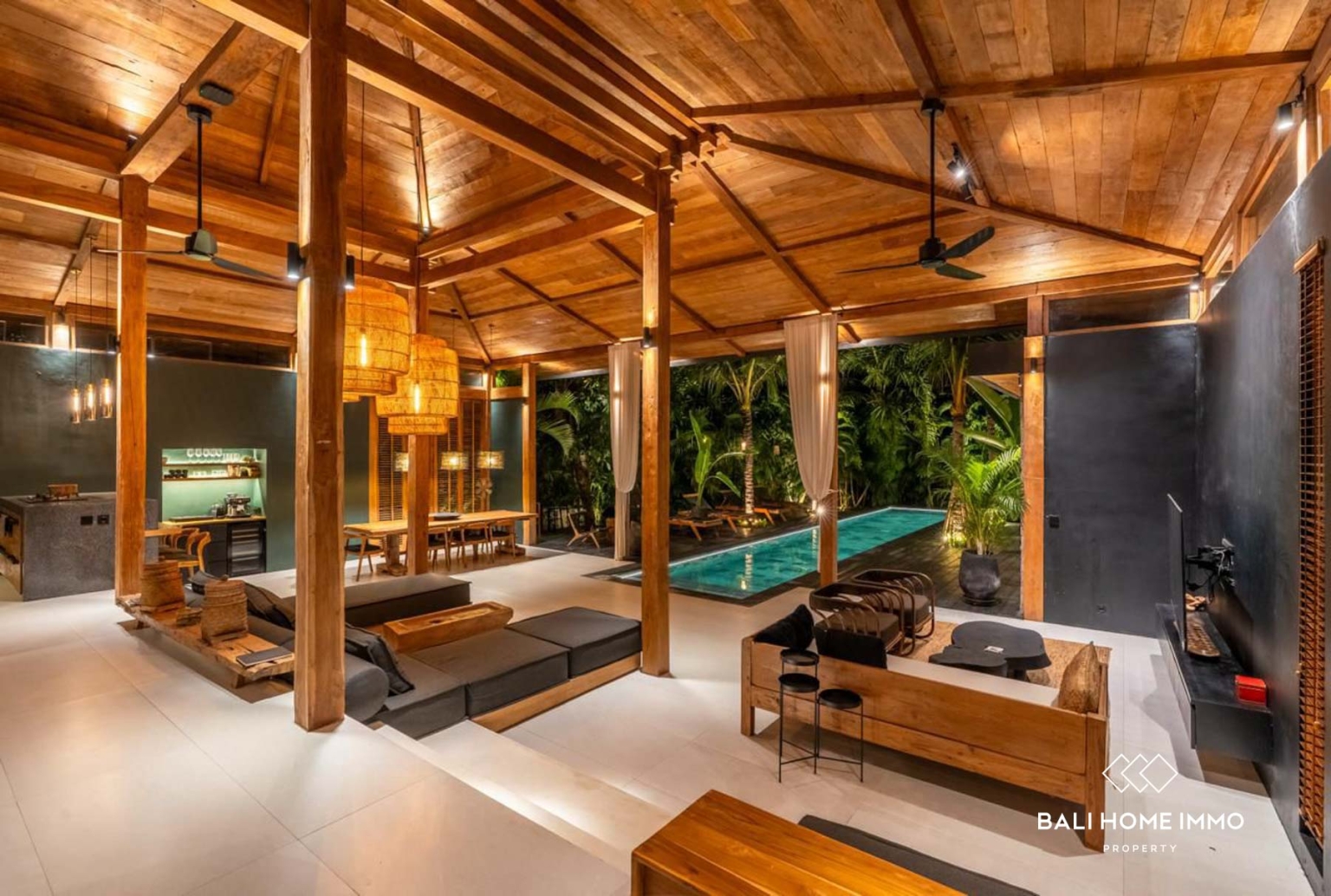 VILLA PAISIBLE DE 3 CHAMBRES À VENDRE EN BAIL À CANGGU, BALI view 3