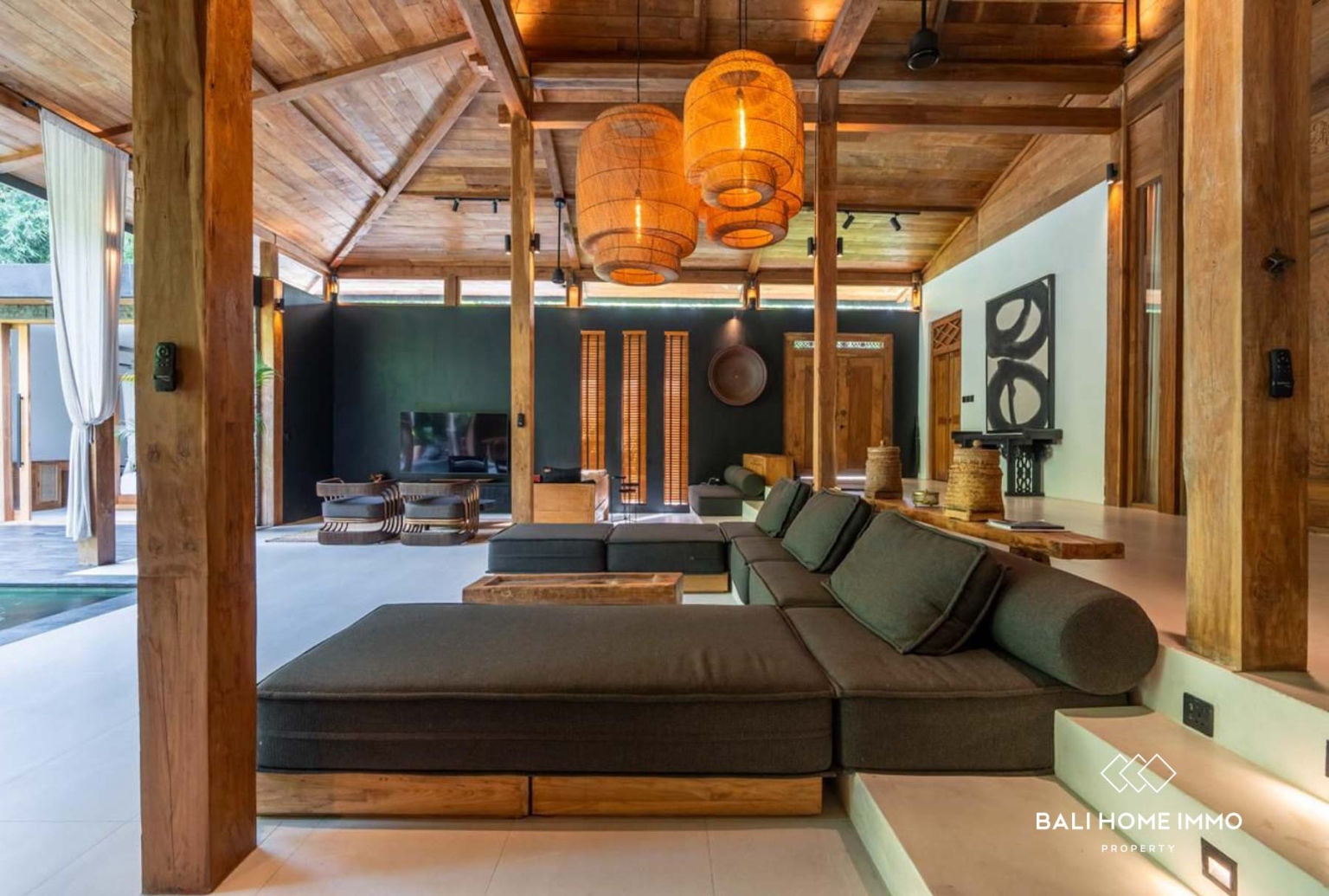 VILLA PAISIBLE DE 3 CHAMBRES À VENDRE EN BAIL À CANGGU, BALI view 7