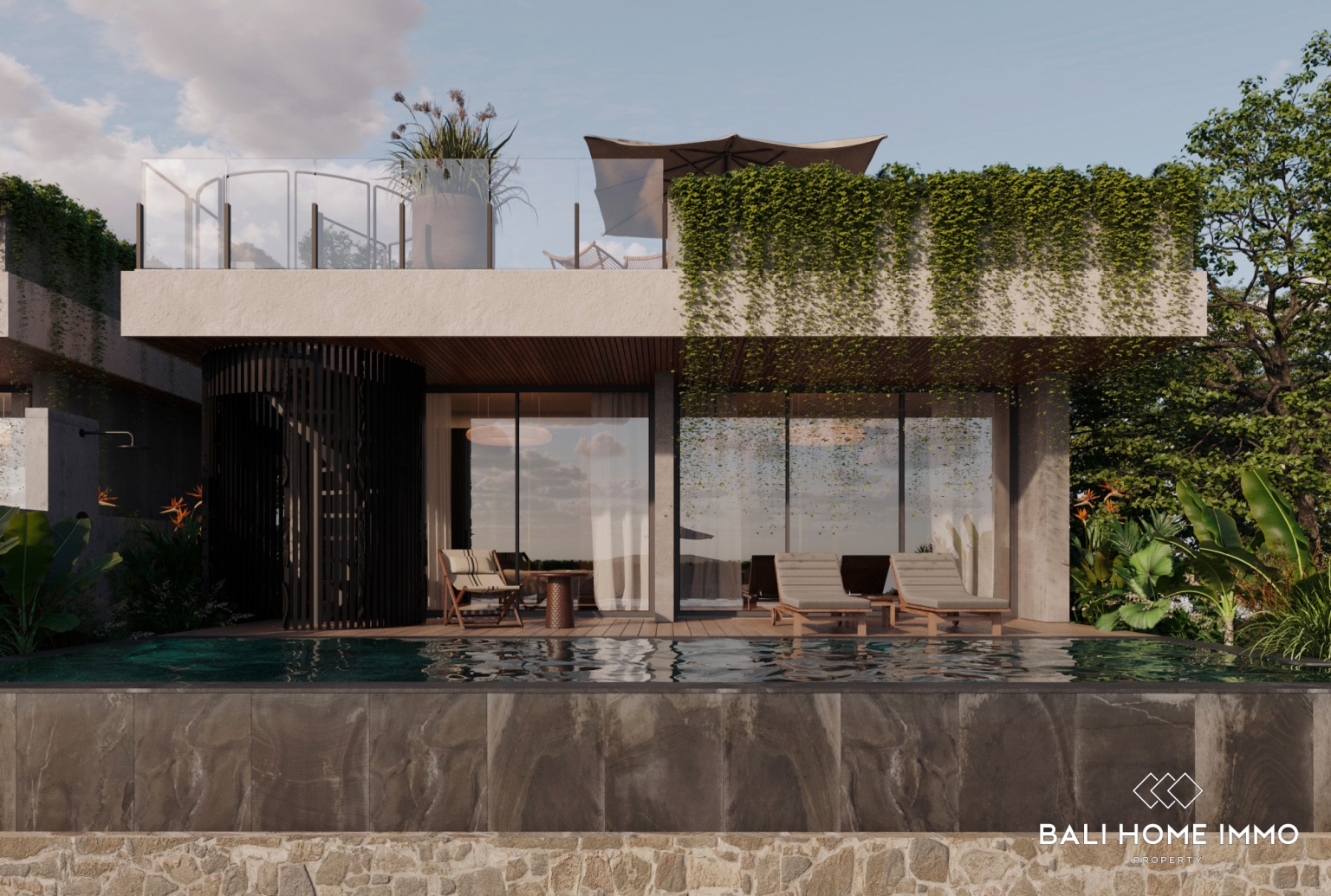 Peaceful Ocean View 2 Bedroom Off-Plan Villa for Sale Leasehold  in Nusa Dua view 2