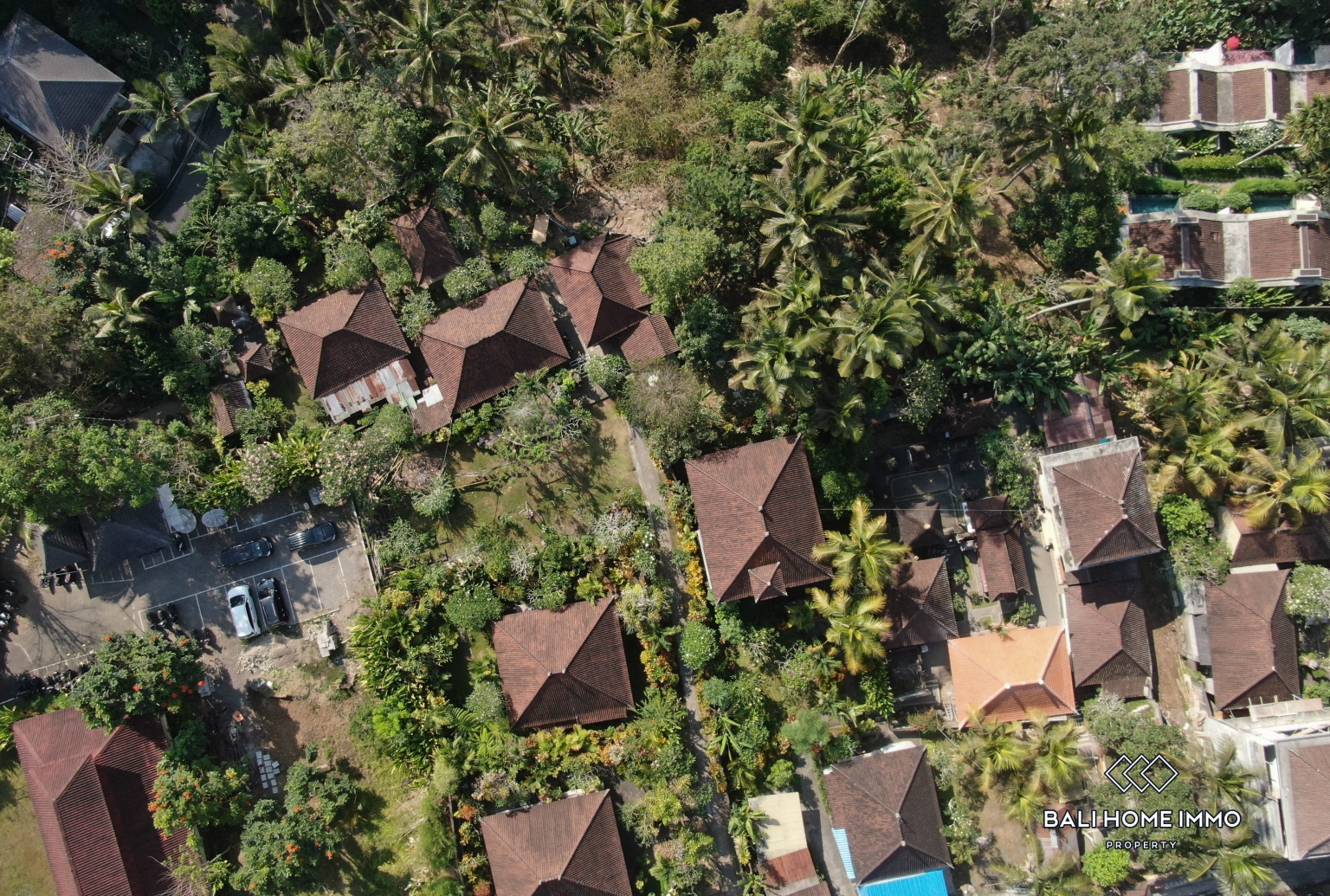 Terrain à flanc de colline en zone rose avec vue à vendre à Ubud view 9
