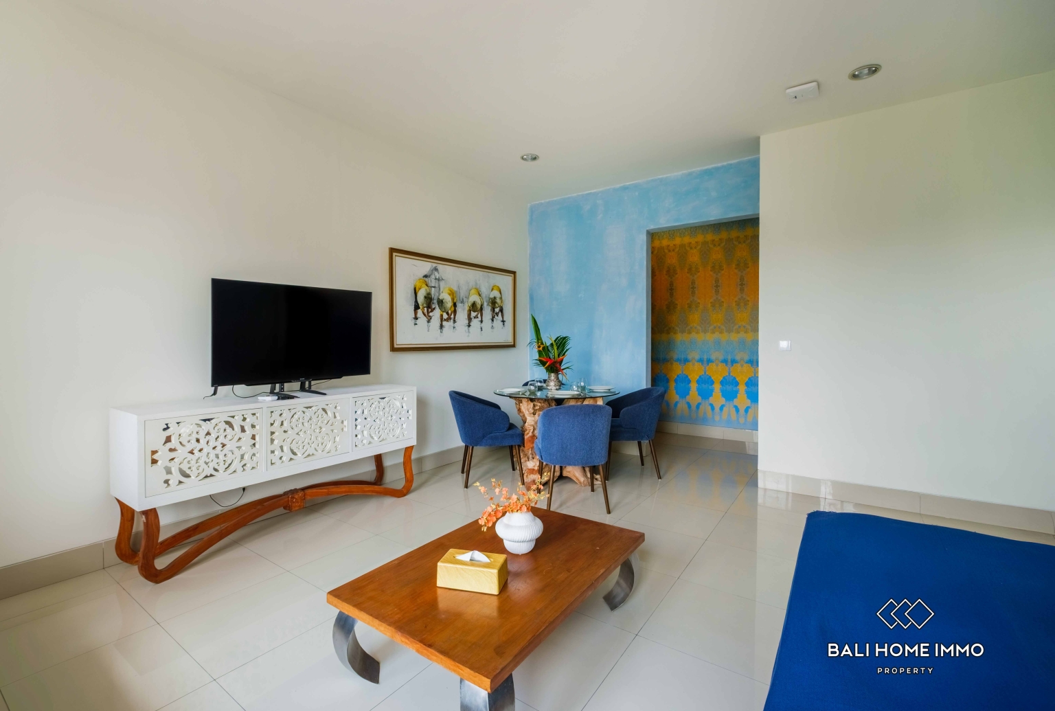 Apartemen 1 Kamar Tidur dengan Pemandangan Kolam Renang Disewakan Tahunan di Seminyak yang Damai view 4